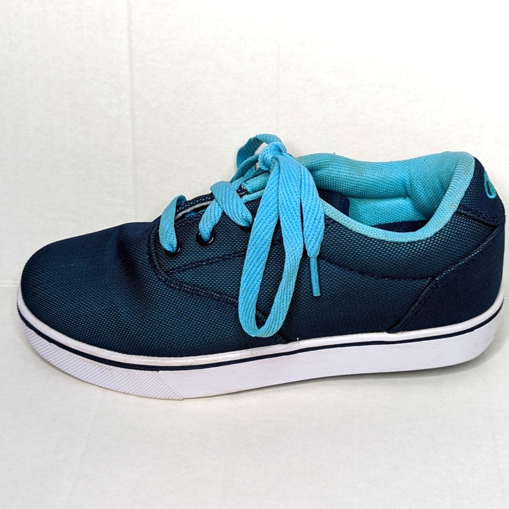 HEELYS Launch Knit Blue Skate Shoes Youth Sz 4